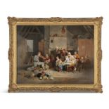 AFTER DAVID WILKIE (19TH CENTURY) The Blind Fiddler and Tavern Interior A pair, Oils on canvas,