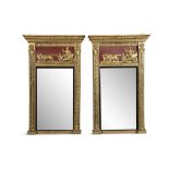 A PAIR OF REGENCY STYLE GILT-GESSO MIRRORS, 19th Century, in the manner of Del Vecchio,