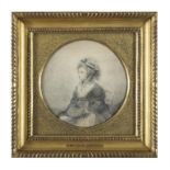 FRANCIS ROBERT WEST (C.1749 - 1809) Half-length portrait, of Mrs Fulke Greville, (c.