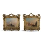 ***PLEASE NOTE THIS SHOULD READ JMW TURNER*** JMW TURNER, 19TH CENTURY Venetian Views A pair,