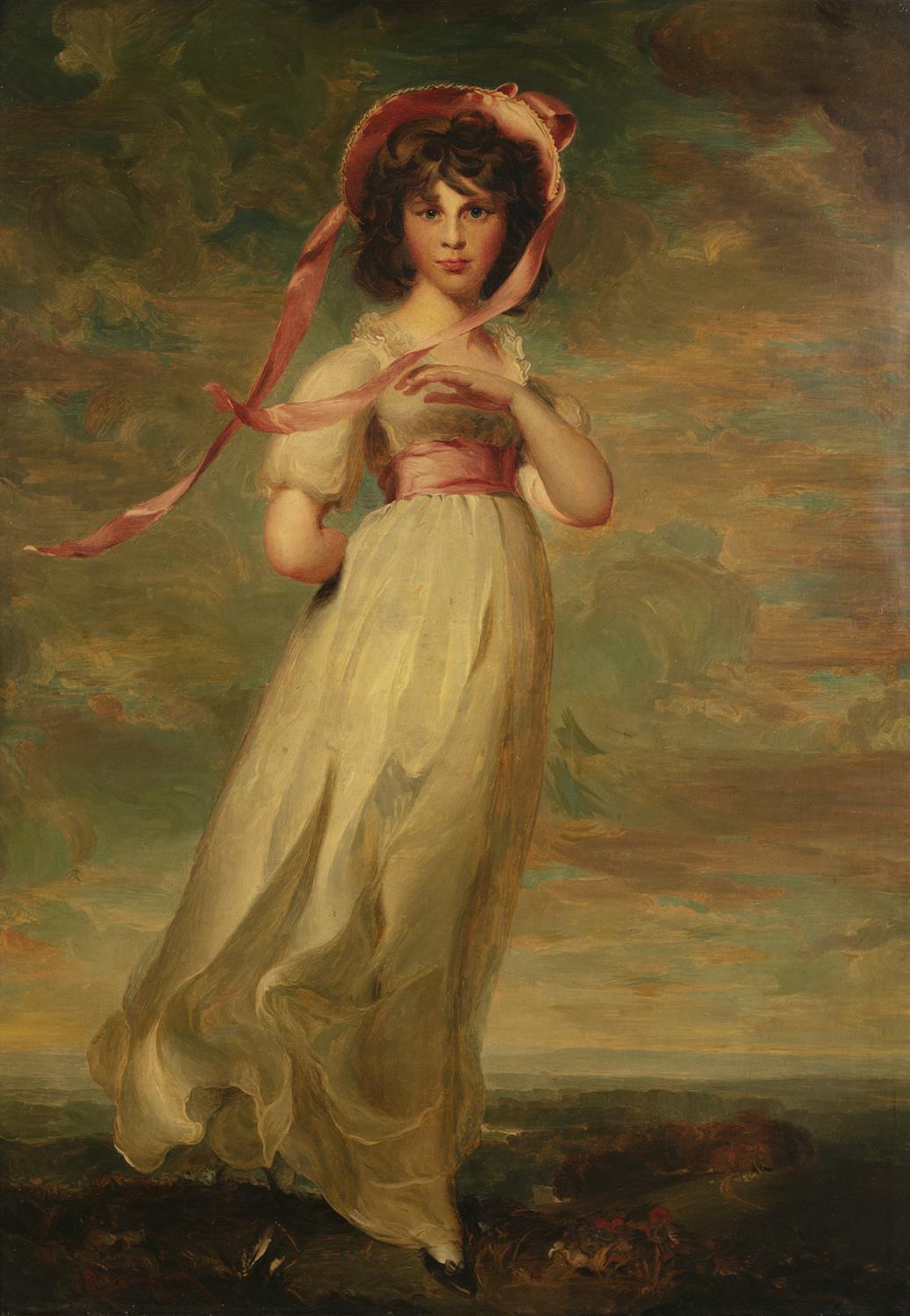 AFTER THOMAS LAWRENCE (1769 – 1830) Sarah Goodin Barret Moulton: 'Pinkie' Oil on canvas, - Bild 2 aus 3