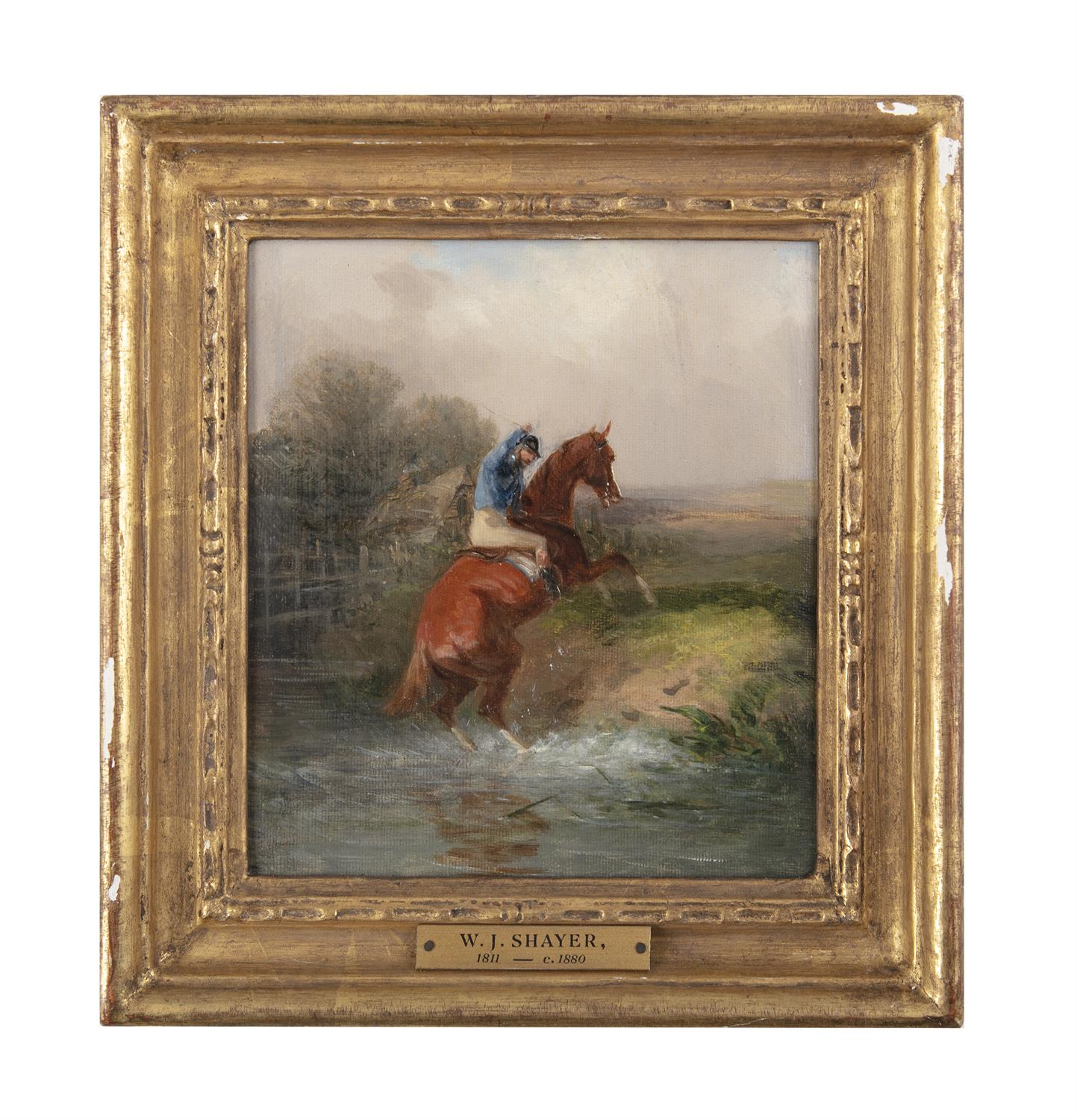 WILLIAM J. SHAYER (1787–1879) Steeple chases Oils on canvas, A pair, 14 x 13cm - Bild 2 aus 6