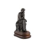 AFTER PIERRE TRAVAUX (FRENCH 1822 - 1869) La Reverie Bronze, 40cm high