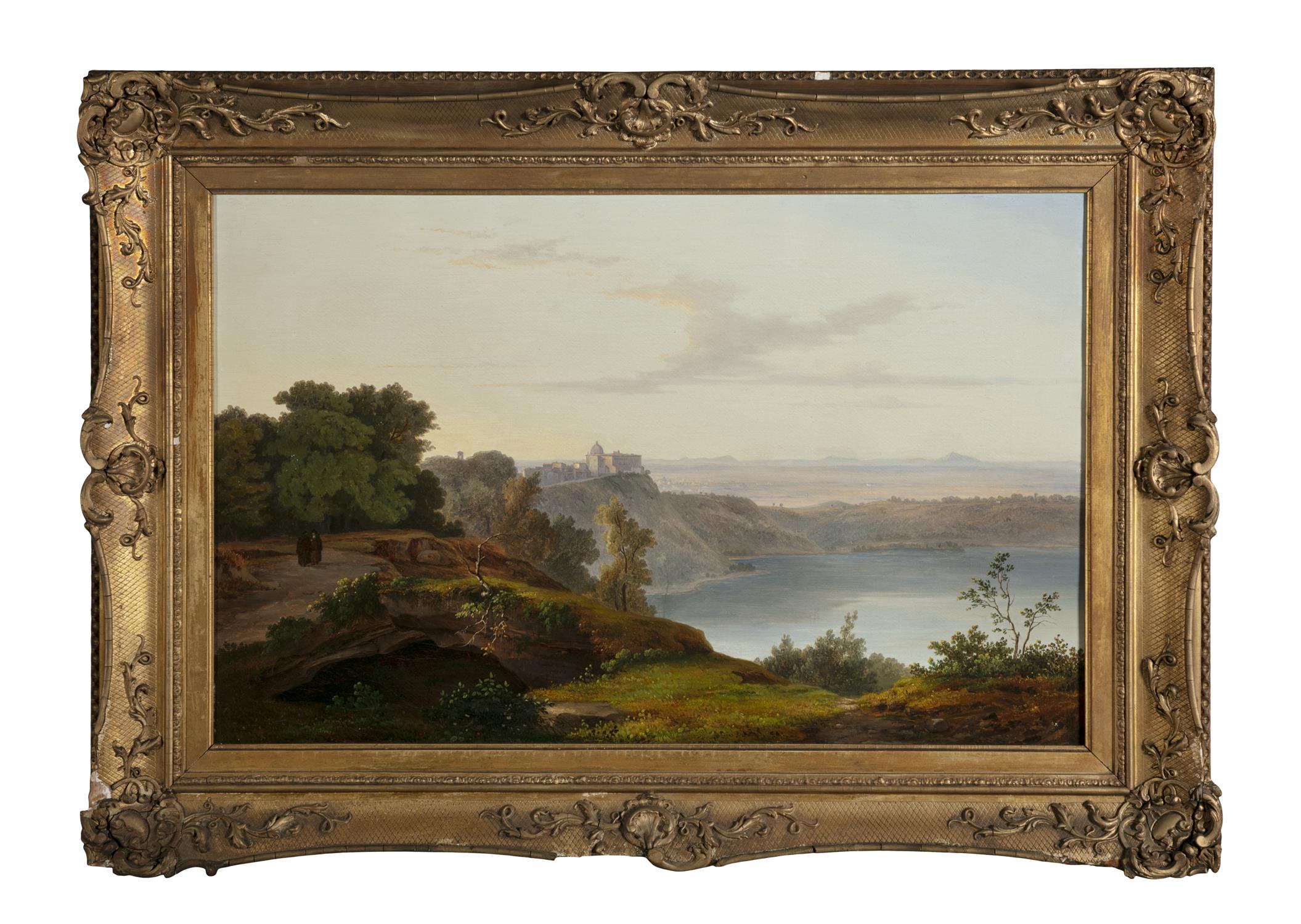 JOHN NEWBOLT (19TH CENTURY) Views of the Roman Campagna A pair, oils on canvas, - Bild 7 aus 13