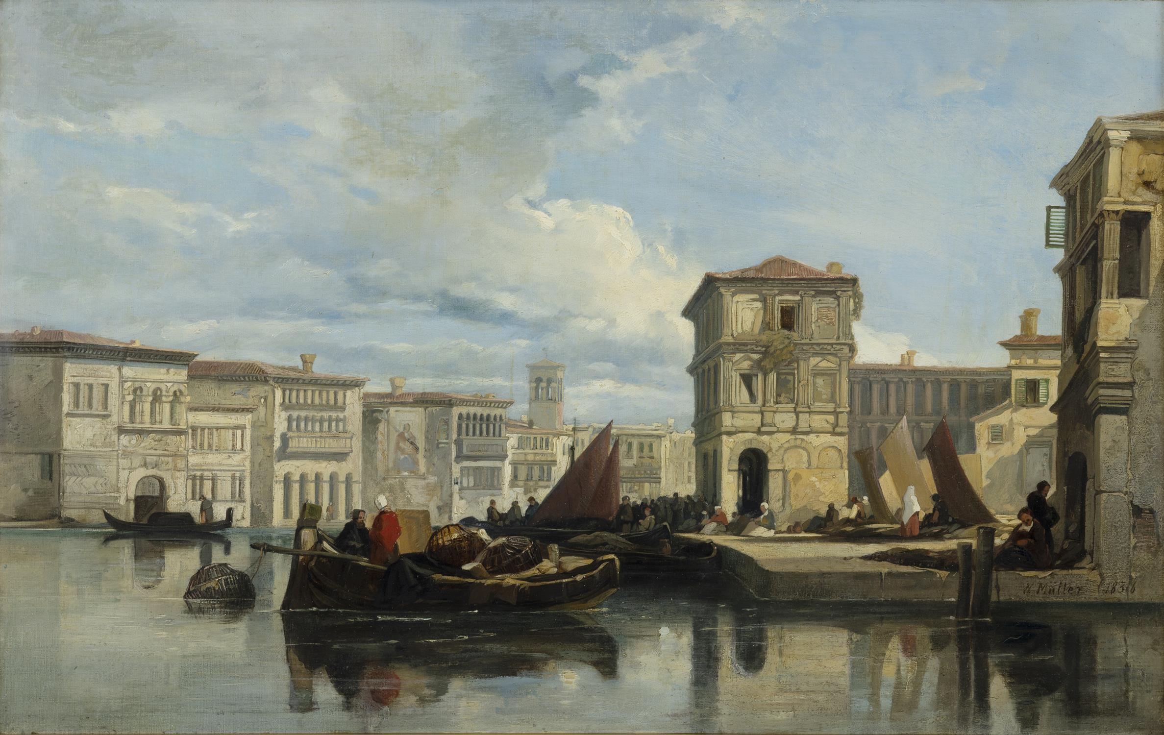 WILLIAM MULLER (BRITISH 1812 - 1845) Venice Oil on canvas, 38 x 61cm Signed and dated 1836 - Bild 2 aus 4