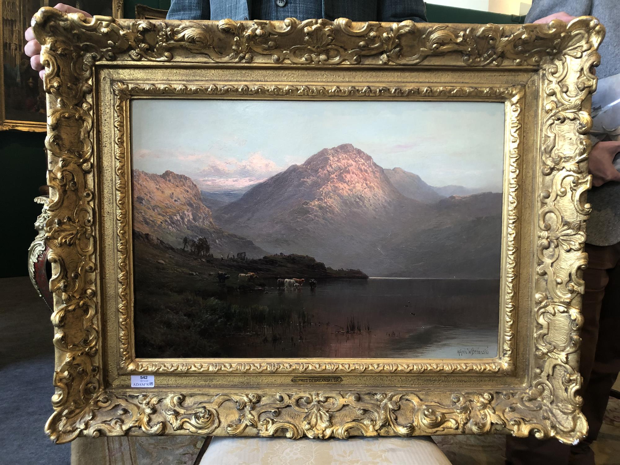 ALFRED DE BREANSKI SNR. RBA (1852 - 1928) Ben Nevis Oil on canvas, 46 x 61.5cm Signed - Bild 12 aus 13