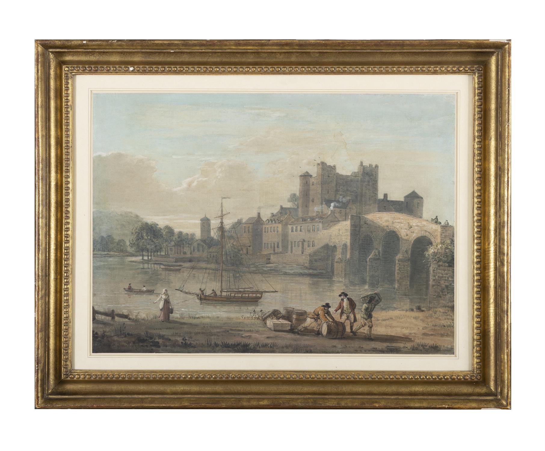 PAUL SANDBY RA (1731-1809) A View of the Castle and Bridge at Enniscorthy County Wexford,