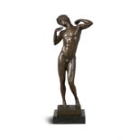AFTER JEAN DIDIER DEBUT (1824 – 1893) A Bronze Figure of a standing male athlete,