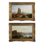 JOHN NEWBOLT (19TH CENTURY) Views of the Roman Campagna A pair, oils on canvas,