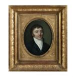 LOUIS LEOPOLD BOILLY (FRENCH 1761 - 1845) Portrait of Auguste De Lamoignon Oil on canvas, oval,