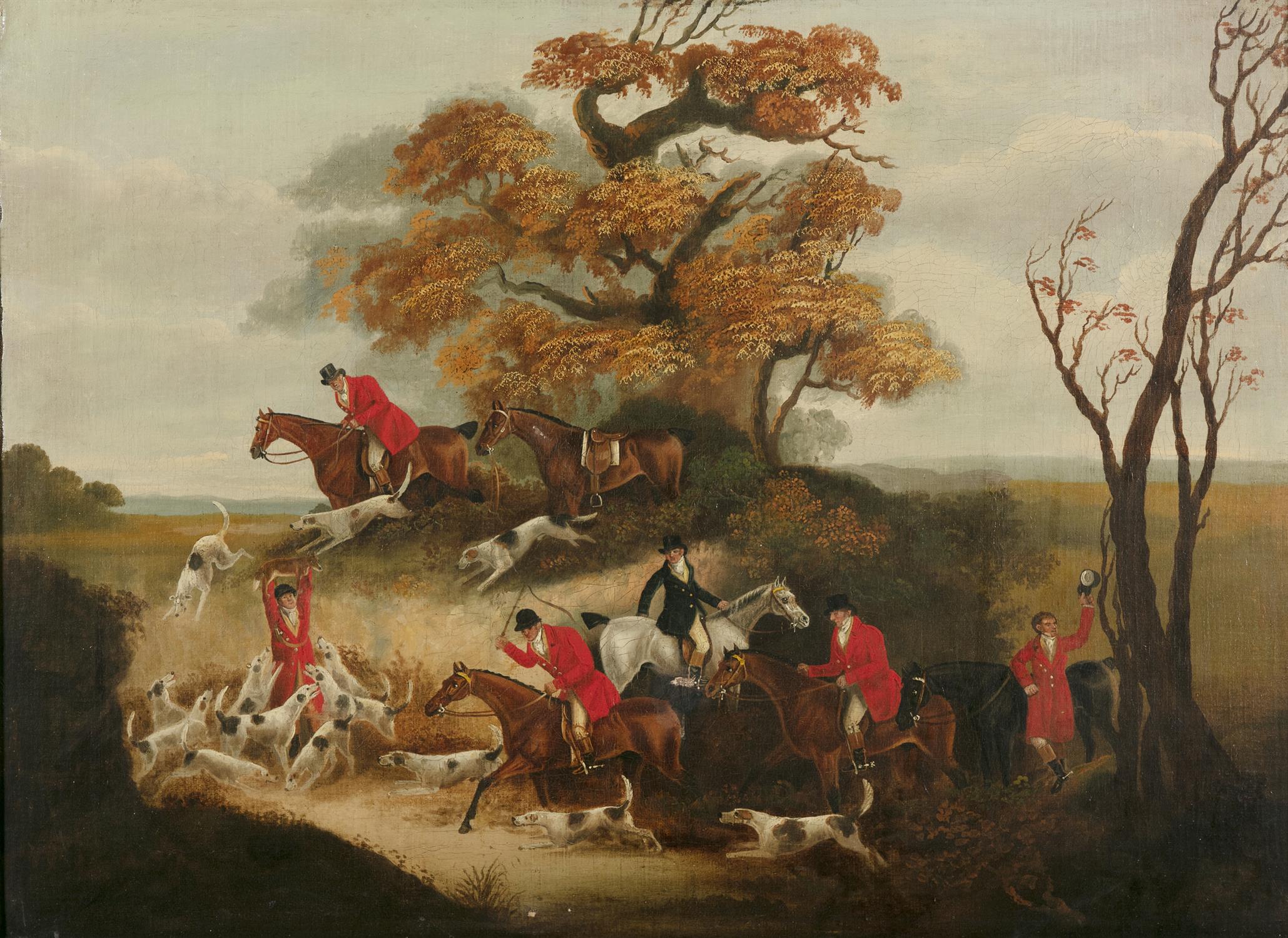 DEAN WOLSTENHOLME SNR (1757 - 1837) The End of the Hunt Oil on canvas, 49 x 66cm In fine period - Bild 2 aus 4