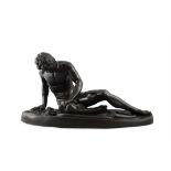 A BRONZE REDUCTION, 19TH CENTURY OF THE DYING GAUL, after the celebrated Roman original,