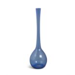 GLASS VASE A vintage blue glass vase. Italy c.1970. 51cm (h)