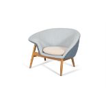HANS OLSEN ‘Fried Egg’ chair by Hans Olsen. With maker’s label. Denmark. 99 x 68 x 68cm (h).