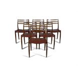 NIELS OTTO MØLLER (1920-1982) A set of six rosewood ‘Model 78’ dining chairs by Niels Otto Møller.