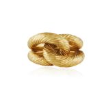 A GOLD DRESS RING, BY CARTIER, CIRCA 1960 Of fluted knot design, in 18K gold, signed Cartier