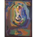 Evie Hone HRHA (1894-1955) Abstract Composition c.1929 - 34 Oil on gouache on canvas,