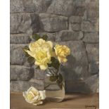 Patrick Hennessy RHA (1915 - 1980) Roses Oil on canvas, 60.5 x 50.5 (24 x 20") Provenance: