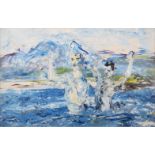 Jack Butler Yeats RHA (1871-1957) The Duet (1945) Oil on board, 23 x 35.5cm (9 x 14") Signed;