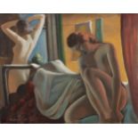 Cecil Ffrench Salkeld ARHA (1904 - 1969) The Bedroom Oil on canvas, 40.5 x 50cm (16 x