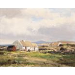 Maurice C. Wilks ARHA RUA (1910-1984) Rosses Cottages, Co. Donegal Oil on canvas,