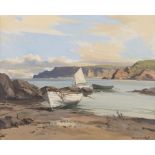 Maurice C. Wilks ARHA RUA (1910-1984) Rockport, Cushendun, Co. Antrim Oil on canvas,
