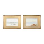 WILSON, C.1900 On Lake Leo & Lake Lucerne A pair, watercolours, 16.5 x 27cm Signed lower