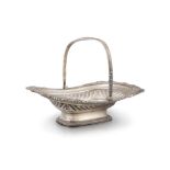 AN EARLY 19TH CENTURY SILVER CAKE BASKET London c.1810/20, mark of Emes and Barnard,