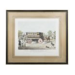 CHARLES HUNT AFTER WILLIAM SUMMERS The "Enterprise" Steam Omnibus Aquatint with hand colouring,