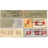 Eintrittskarte WM1950 - Original Dauerkartenheft mit 12 Eintrittskarte von der 4.Fußball-
