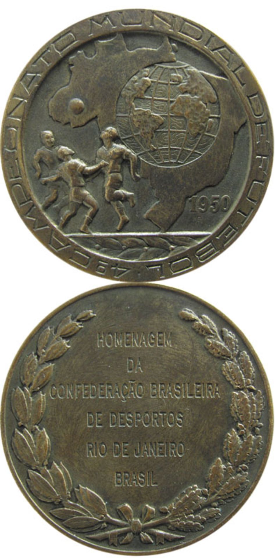 Participation Medal: World Cup 1950. - Participation medal: World Cup in Brazil  1950."4° CAMPEONATO