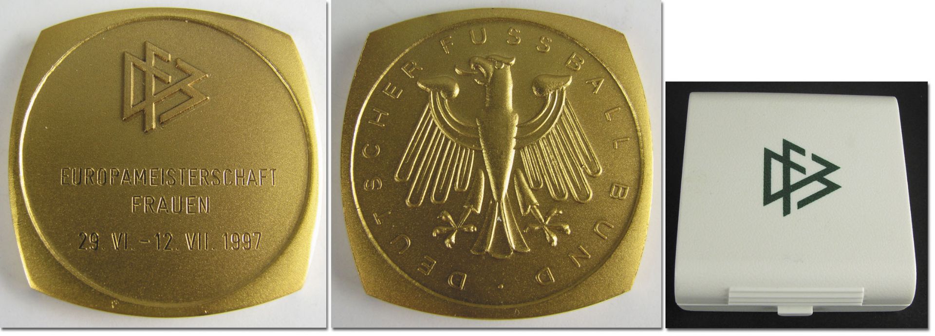 UEFA Euro 1997. Official German Team Medal - Official medal of honour of the German Football Associa