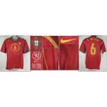 Olympic 2004 match worn football shirt Portugal - Original match worn shirt Portugal with number 6. 
