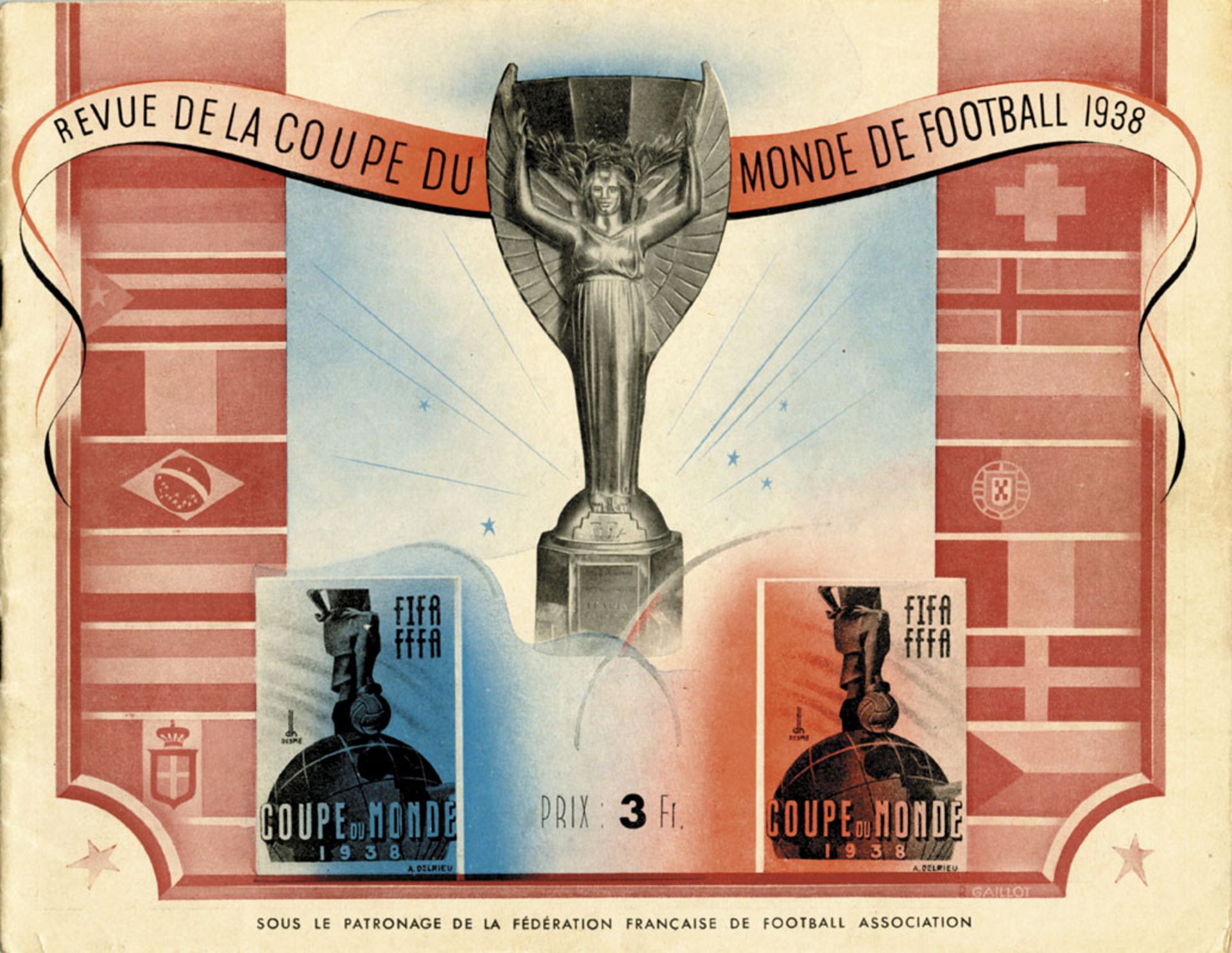 Official Programme: World Cup 1938. - From the French FA.  „Revue de la Coupe du Monde du Football 1