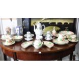 A Royal Worcester bone china “Lavinia” fifteen piece part coffee set; together with a floral