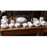 Thirty-seven items of Royal Worcester flame-proof porcelain “Astley” dinner, tea, & kitchenware; &