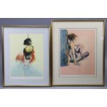DONALD HAMILTON FRASER, R.A. (1979-2009). Two coloured prints on paper, one signed in pencil to lowe