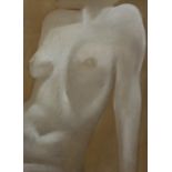 JAMES E. SNELLING (Contemporary) “Sunlit Nude, 2003”, coloured chalks on paper: 27¼” x 19¾”, framed,