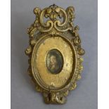 CONTINENTAL SCHOOL, later 17th/early 18th century style, a portrait miniature of a gentleman wearing