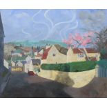 ALAN BROUGHTON (British, 20th century) A view of Batheaston village. Signed & dated ’81 lower left &