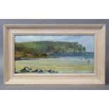 LUCY EVANS (Contemporary) A coastal landscape at low tide, Signed & dated ’09 lower right; Oil on