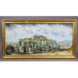 RONALD NORMAN FOLLAND (1932-1999). The Acropolis of Athens, Greece. Signed lower right; oil on