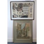 A 20thC artist's proof etching "Lilliput Alley, Bath", & Various other decorative pictures & prints
