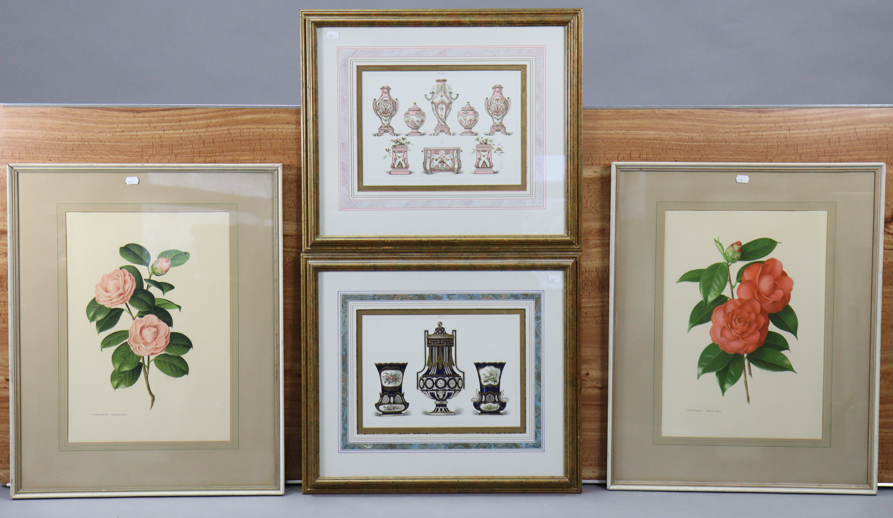 Ten various decorative pictures, all framed.