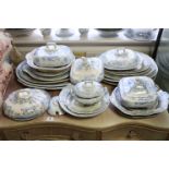 Twenty-six various items of blue & white “Asiatic Pheasant” dinnerware, part w.a.f.