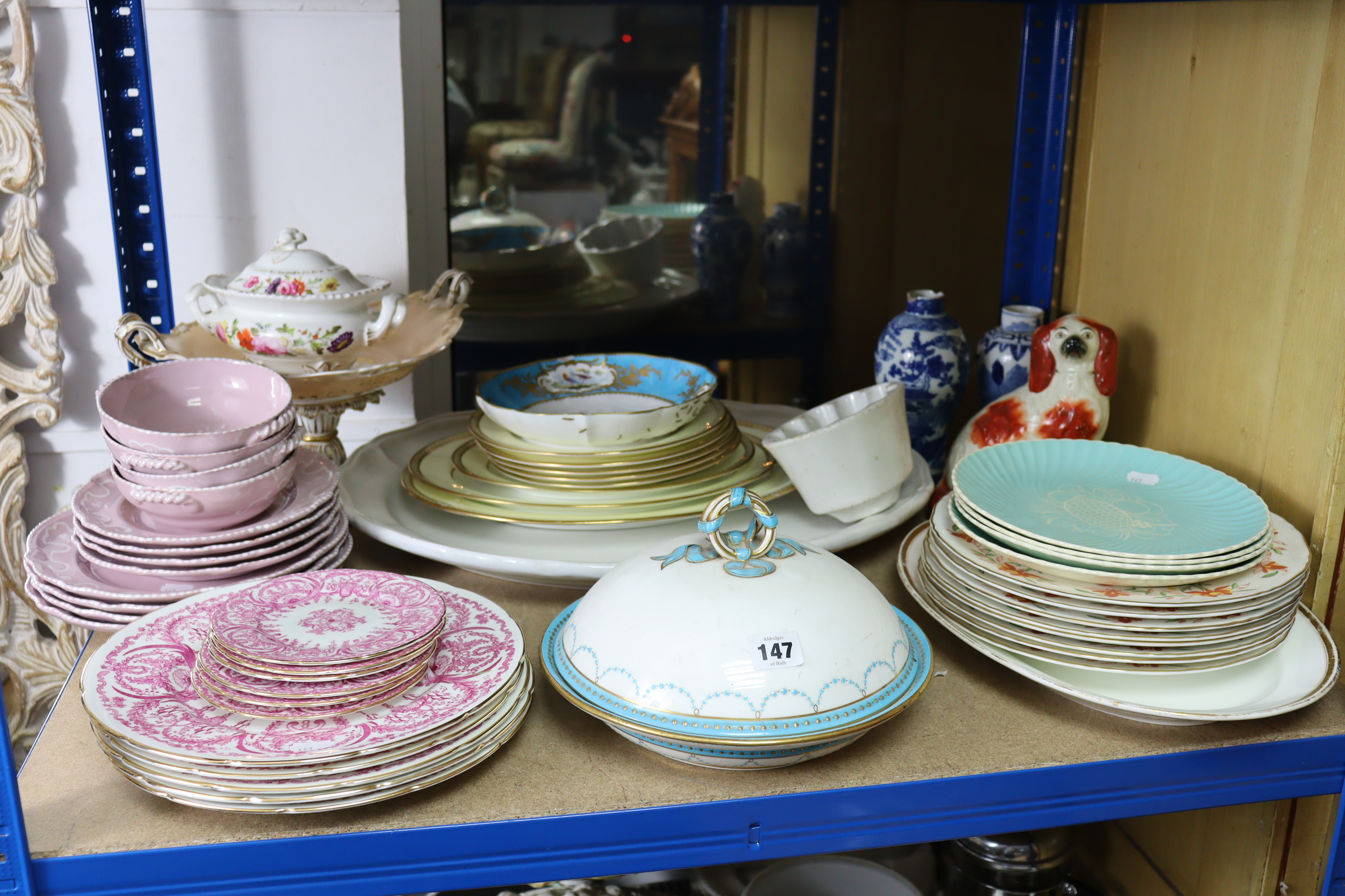 Various items of white glazed dinnerware; together with various other items of decorative china,