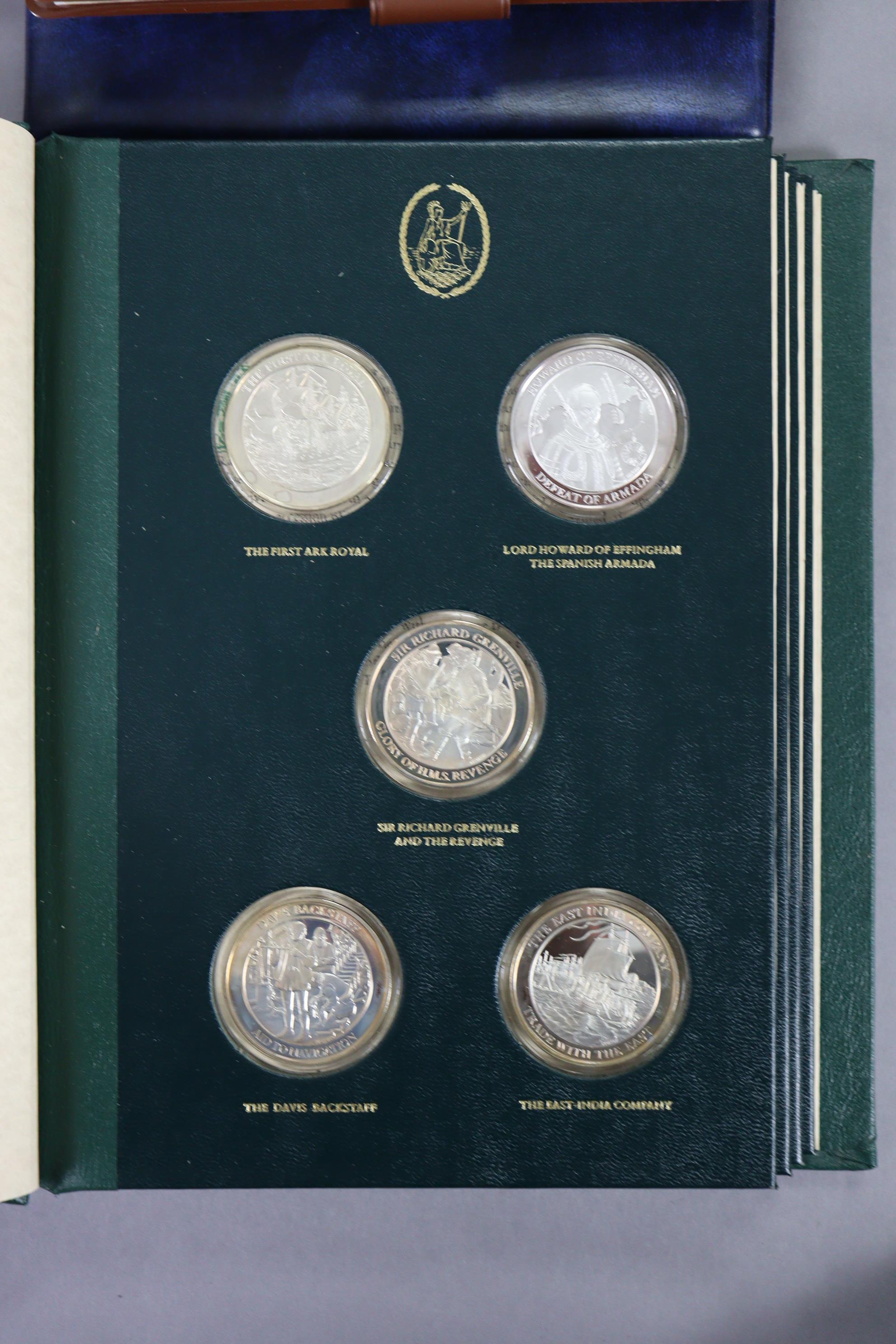 Seventeen (of twenty-five) silver “Mountbatten Medallic History of Great Britain & The Sea” commemor - Image 6 of 6