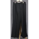 A pair of Mulberry Oxford-style black wool ladies’ trousers (size 14).