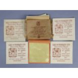 Ten booklets of Geo. M. Whiley Ltd of Middlesex gold leaf sheets.