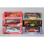Five Anson large scale die-cast model motor cars two American Muscle ditto; & fourteen various other